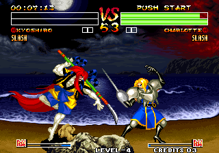 Play Samurai Shodown IV - Amakusa's Revenge / Samurai Spirits - Amakusa Kourin (NGM-222)(NGH-222) Now -  :xxx - :yyy Game Screenshot