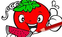 立即玩儿童涂色书：卡通蔬菜 -  :xxx - :yyy 游戏截图