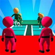 Spiele jetzt Squid Game – Gläserner Brücke Überleben - Arcade :xxx – :yyy Spiel-Screenshot