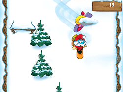 Play Smurfy Snowboard Now