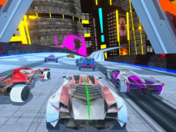 Play Cyber Cars Punk Racing Now - Crazy :xxx - :yyy Game Screenshot