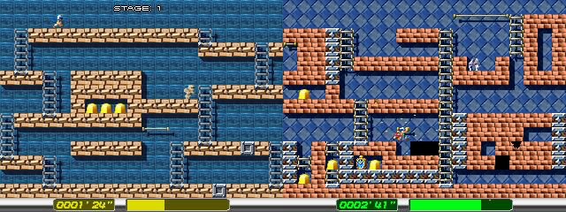 Play Lode Runner - The Dig Fight (ver. B) Now -  :xxx - :yyy Game Screenshot