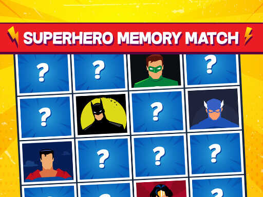 Superhero Memory Match Games