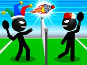 Play Stickman Sports Badminton Now - 2 Player :xxx - :yyy Game Screenshot