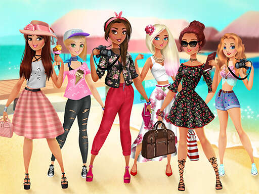 تزيين فستان الصيف للإجازة - Free ألعاب لـ Dress-up Game