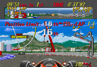 Play Super Monaco GP (US, Rev A, FD1094 317-0125a decrypted) Now -  :xxx - :yyy Game Screenshot