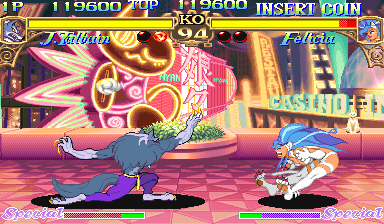 Juega a Darkstalkers - los guerreros la noche (940705 Asia) ahora - Arcade Captura de pantalla de :xxx - Juego :yyy