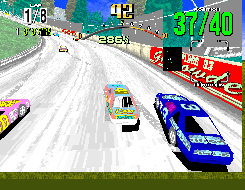 Play Daytona USA (Revision A) Now - Arcade :xxx - :yyy Game Screenshot