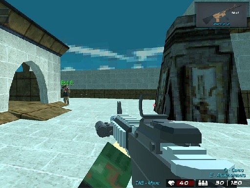 Arenas de Disparos en 3D de Bloques Pixel Combat - Free Juegos Gratis en Línea Destacados Shooting Game