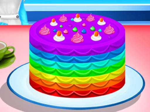 Cooking Rainbow Cake - Free Top Free Online Games tagged Cooking Game
