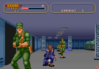 Play Line of Fire / Bakudan Yarou (Japan, FD1094 317-0134) Now -  :xxx - :yyy Game Screenshot