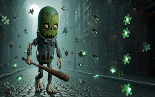 Zombie Tung Tung Sahur Jigsaw Puzzle - Free jigsaw-puzzles Game Like Music Notes Tile Image Scramble