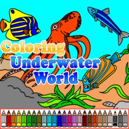 Coloring Underwater World gameplay screenshot