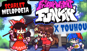 العب FNF x Touhou – الهواء الملوّن الأحمر الآن -  لقطة شاشة لعبة :xxx - :yyy