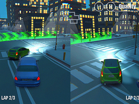 Play 3D Night City: 2 Player Racing Now - 2 Player :xxx - :yyy Game Screenshot