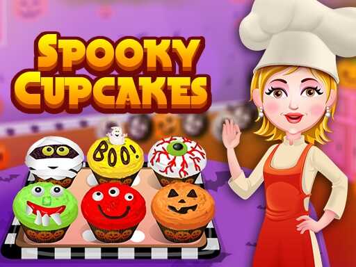 Jogue Cupcakes Assustadores online grátis - Captura de tela do jogo de Cooking