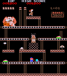 Play Crazy Kong (bootleg on Galaxian hardware) Now -  :xxx - :yyy Game Screenshot