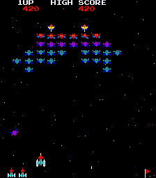 Play Super Galaxians (galaxiaj hack) Now -  :xxx - :yyy Game Screenshot