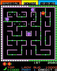 Play Lady Bug (bootleg set 1) Now -  :xxx - :yyy Game Screenshot
