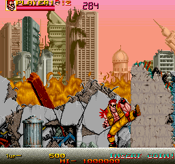 Play Crude Buster (World FU version) Now -  :xxx - :yyy Game Screenshot