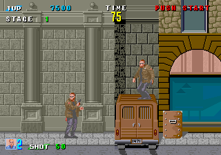Play E-Swat - Cyber Police (set 2, Japan, FD1094 317-0128) Now -  :xxx - :yyy Game Screenshot