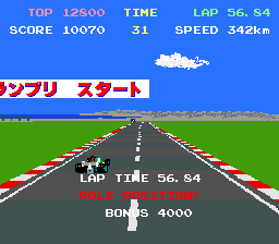 Play Pole Position II Now - Arcade :xxx - :yyy Game Screenshot
