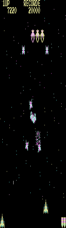 Play Fantastic (Galaga conversion on Galaxian hardware) Now -  :xxx - :yyy Game Screenshot