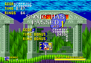 Jouez à Sonic 1 sans explosion maintenant -  Capture d'écran de :xxx - Jeu :yyy