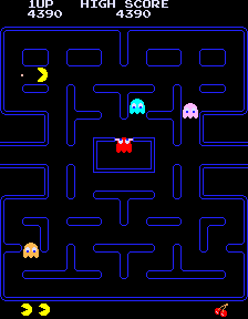 Play Pac-Man (Midway, with speedup hack) Now -  :xxx - :yyy Game Screenshot
