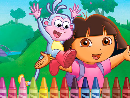 Dora the Explorer 4 Coloring Games