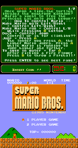 Play Super Mario Bros. (PlayChoice-10) Now -  :xxx - :yyy Game Screenshot
