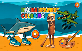 Italian Brainrot Coloring - Free coloring Game Like Magia Del Color De La Hormiga