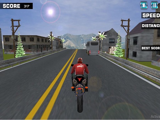 高速公路騎士摩托車賽車遊戲 - Free 標籤為Rider的熱門免費線上遊戲 Game