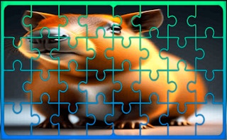 Guinea Pig Jigsaw Block Puzzle - Free jigsaw-puzzles Game Like Musiknoten-Titelbild-Scherei