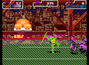 Jouez à Teenage Mutant Ninja Turtles - Turtles in Time (Version 2 joueurs UDA) maintenant -  Capture d'écran de :xxx - Jeu :yyy