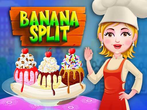 Jogue Banana Split online grátis - Captura de tela do jogo de Cooking