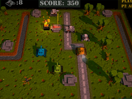 立即玩体素坦克3D - 2 Player :xxx - :yyy 游戏截图