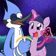 Juega a FNF con Twilight Sparkle y Mordecai ahora -  Captura de pantalla de :xxx - Juego :yyy