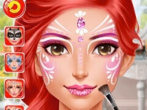 Face Paint Party - Girls Makeover Salon - Free Top Free Online Games tagged Girls Game