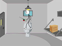 Play Stickman Escapes from Prison Now - Escape :xxx - :yyy Game Screenshot