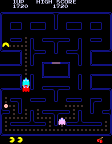 Play Pac-Man (Midway, harder) Now -  :xxx - :yyy Game Screenshot