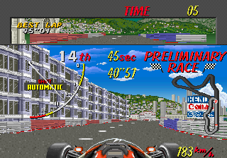 Play Super Monaco GP (World, FD1094 317-0126 decrypted) Now -  :xxx - :yyy Game Screenshot