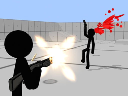 Stickman Gun Shooter 3D online kostenlos spielen – stickman Spiel-Screenshot
