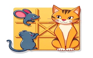 Tic-Tac-Toe Mouse vs. Cat - Free kids Game Like Police