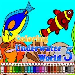 Coloring Underwater World 5 gameplay screenshot