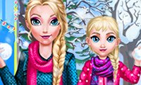 Play Mommie Elsie Winter Day Now Mommie Elsie Winter Day gameplay screenshot