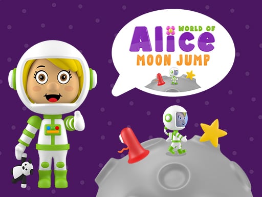 World of Alice Moon Jump - Free Games for Action Game