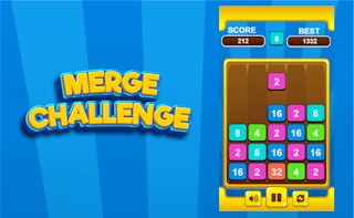 Merge Challenge - Free 2048 Game Like Qube 2048