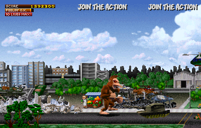 Play Rampage: World Tour (rev 1.1) Now -  :xxx - :yyy Game Screenshot