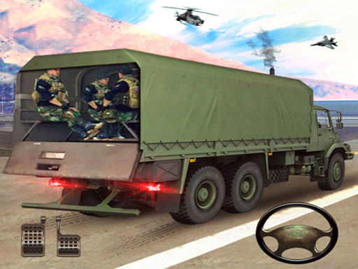 LKW-Spiele Simulator Neue US Army Frachttransport - Free Spiele für Hypercasual Game